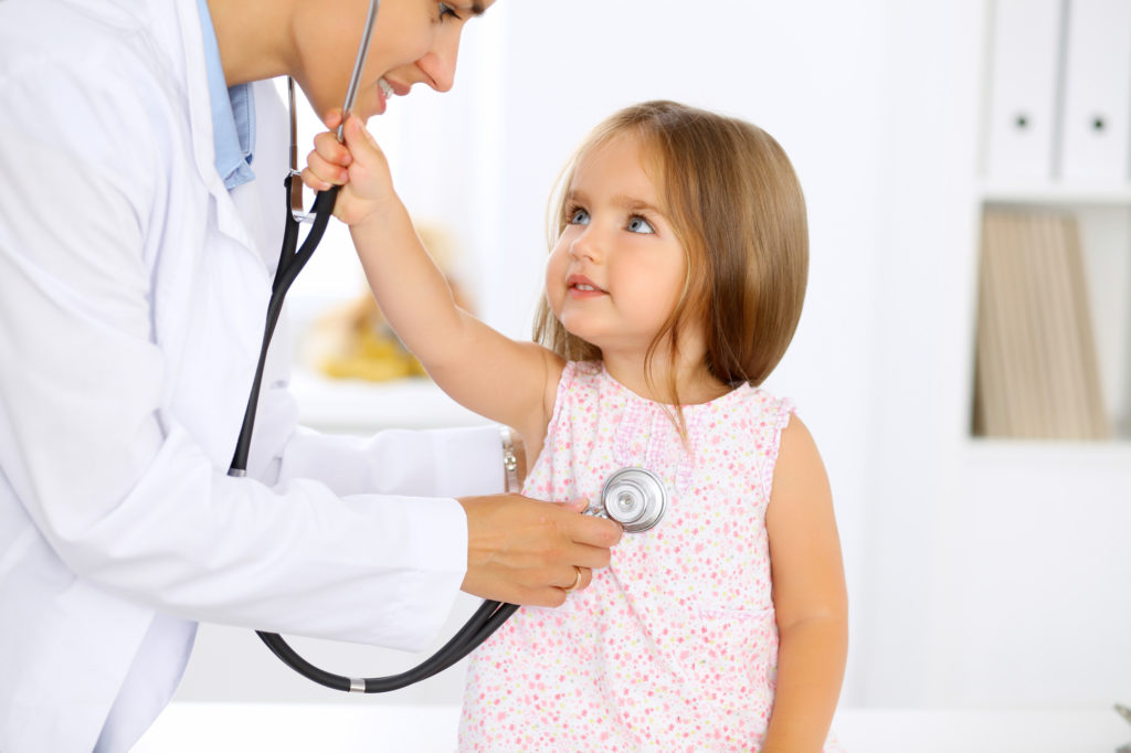 child at doctor visit